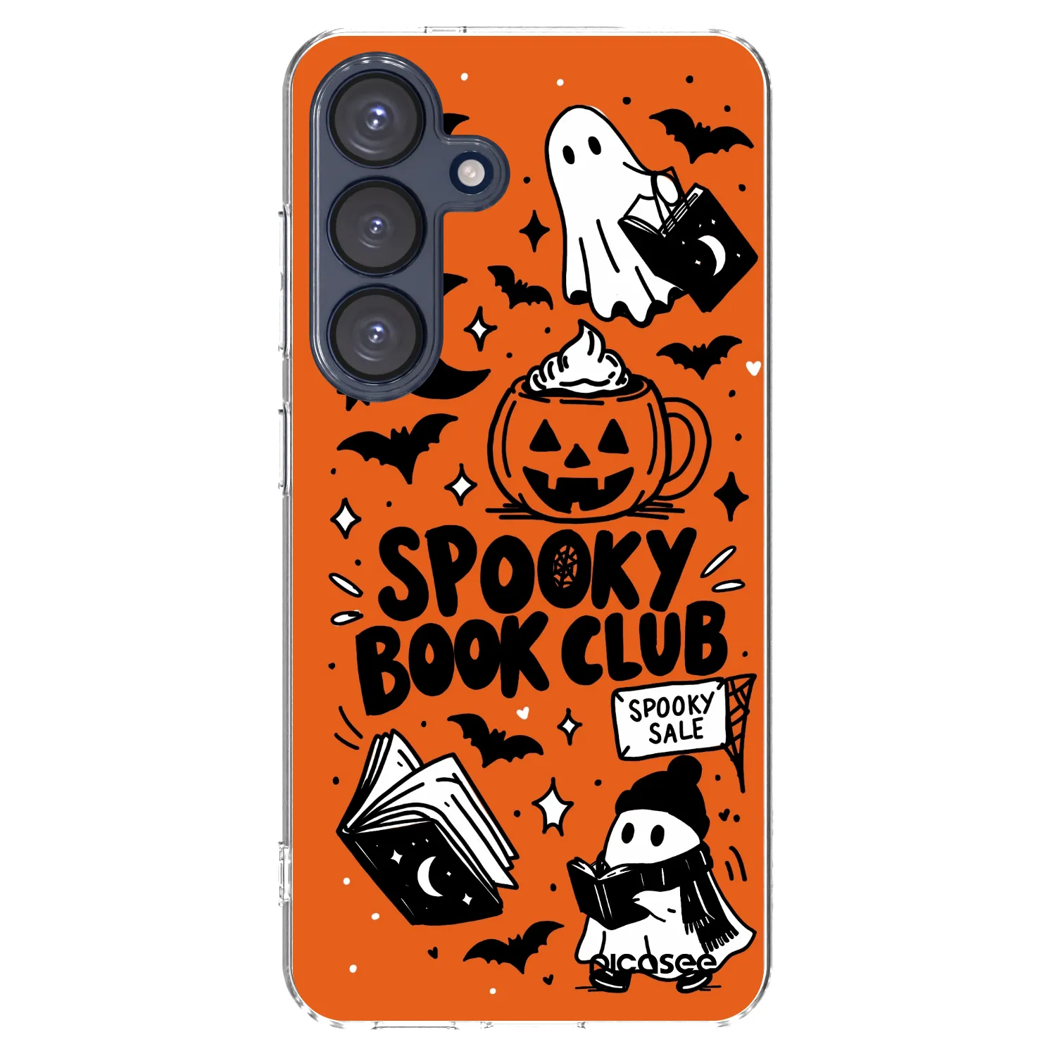 Picasee διαφανής θήκη σιλικόνης Samsung Galaxy S25 5G - Spooky book club
