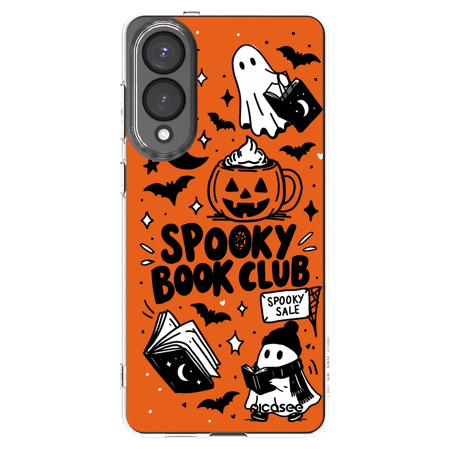 Picasee διαφανής θήκη σιλικόνης Samsung Galaxy S25 Edge 5G - Spooky book club
