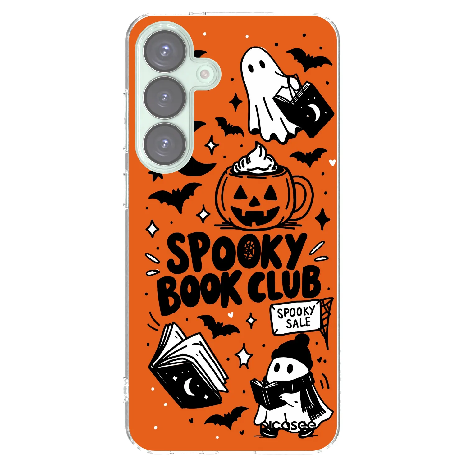 Picasee διαφανής θήκη σιλικόνης Samsung Galaxy S25+ 5G - Spooky book club