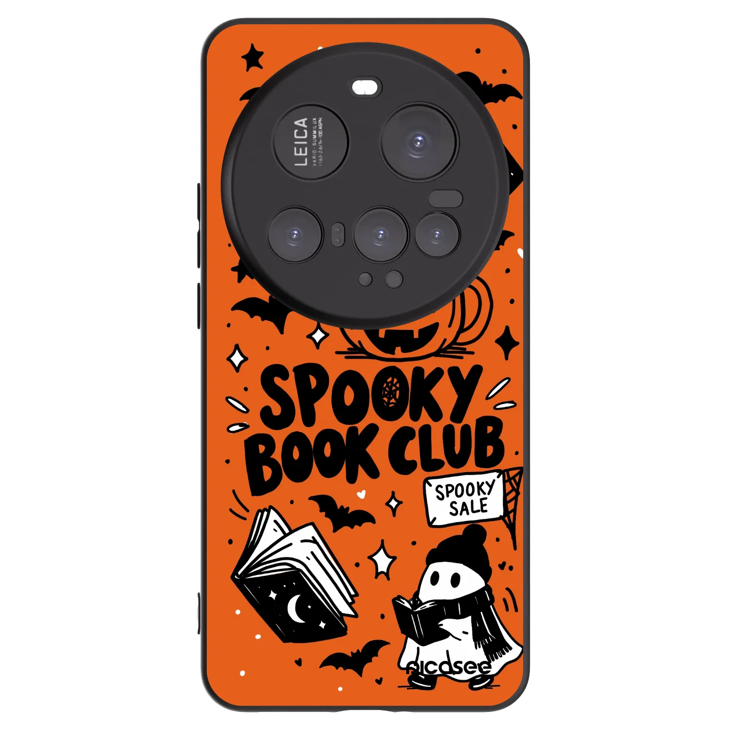 Picasee Μαύρη θήκη σιλικόνης για Xiaomi 15 Ultra - Spooky book club