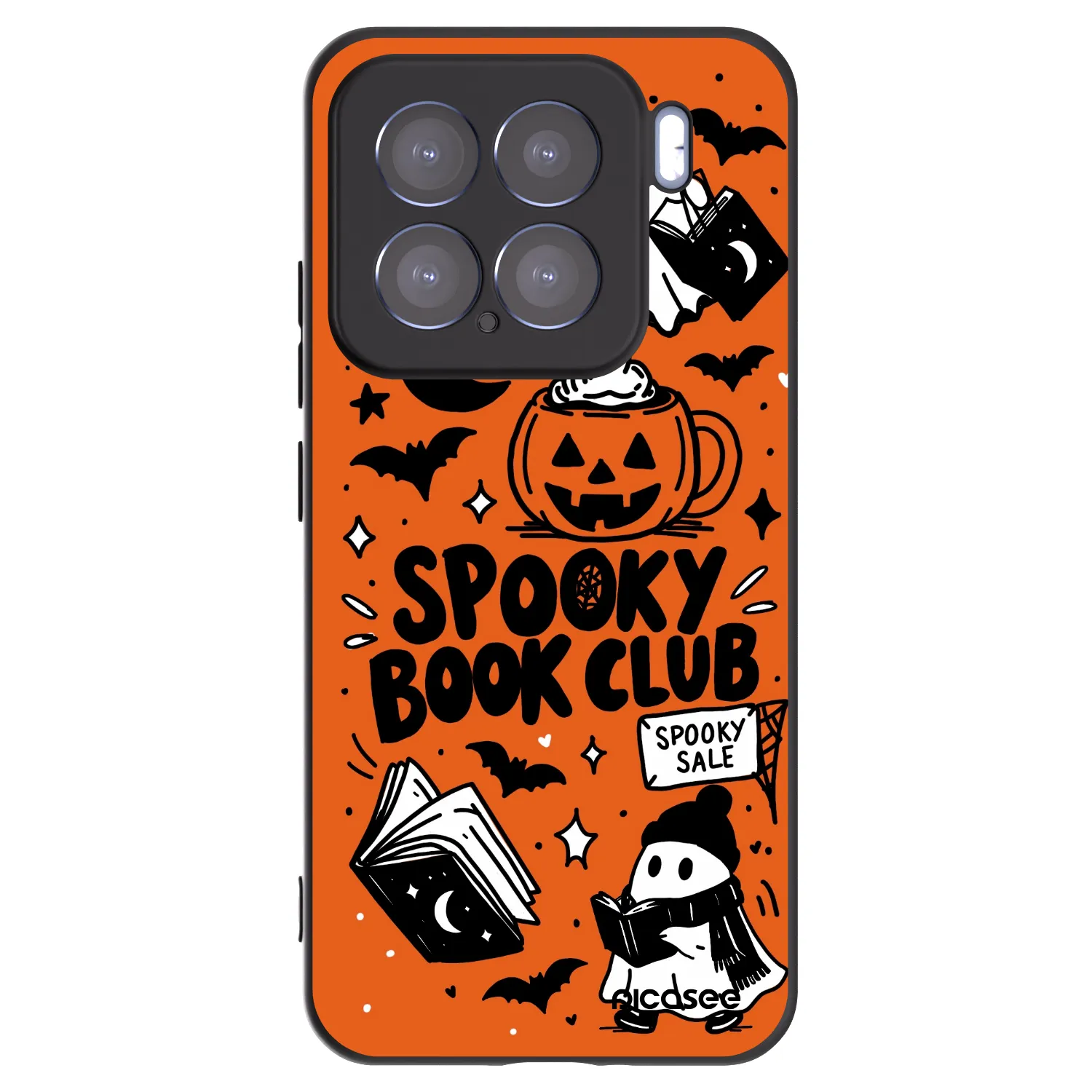 Picasee Μαύρη θήκη σιλικόνης για Xiaomi 15 - Spooky book club