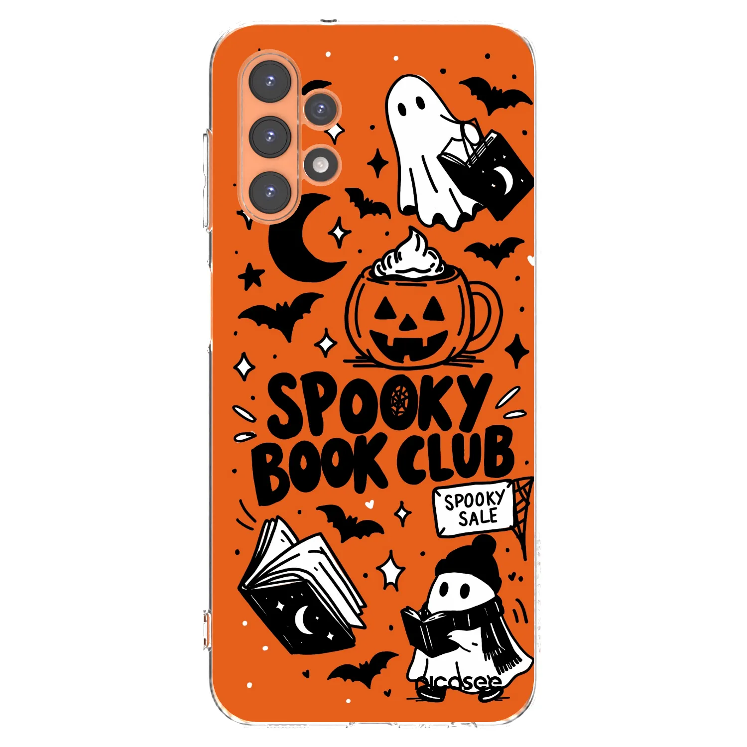 Picasee διαφανής θήκη σιλικόνης Samsung Galaxy A13 5G - Spooky book club