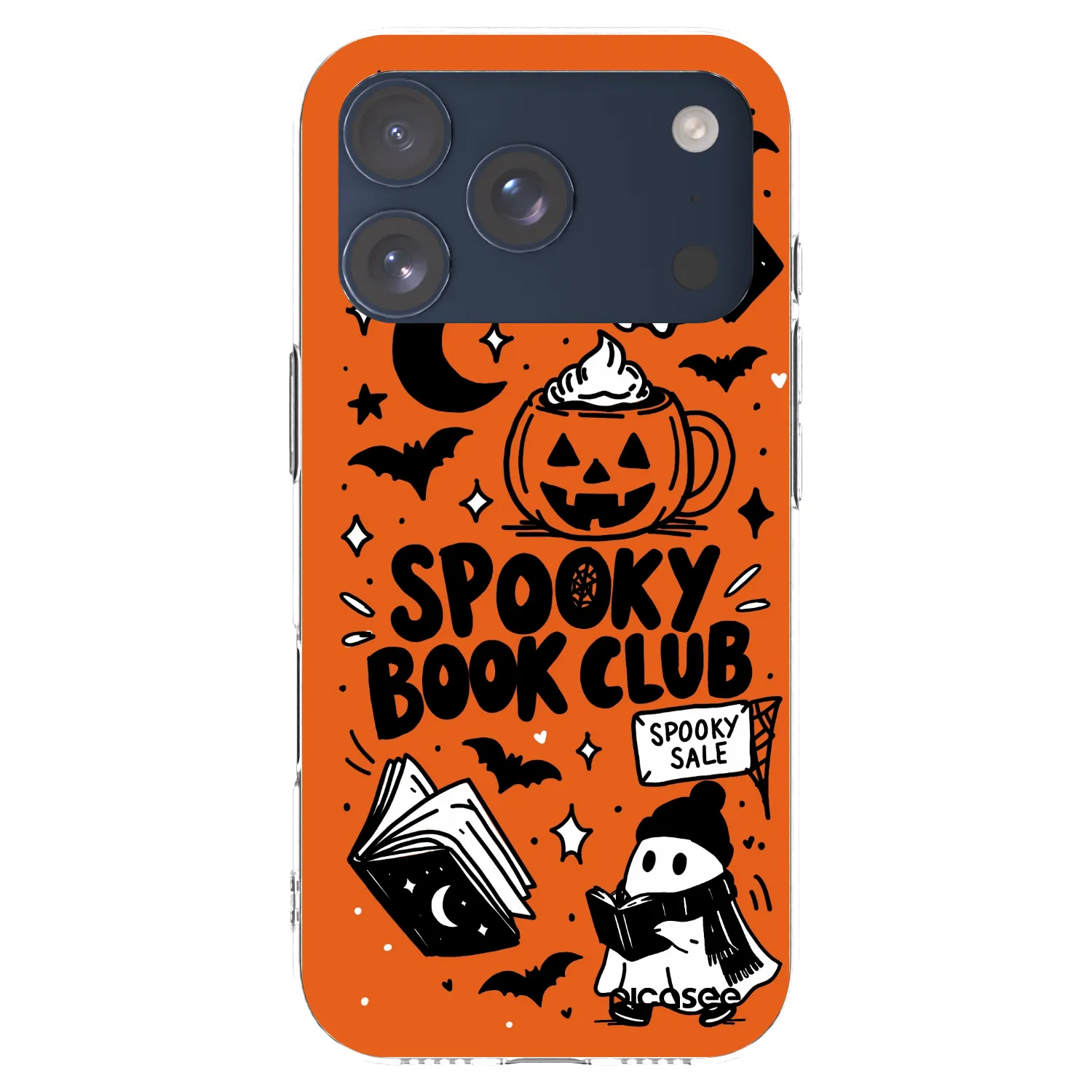 Picasee διαφανής θήκη σιλικόνης Apple iPhone 17 Pro - Spooky book club