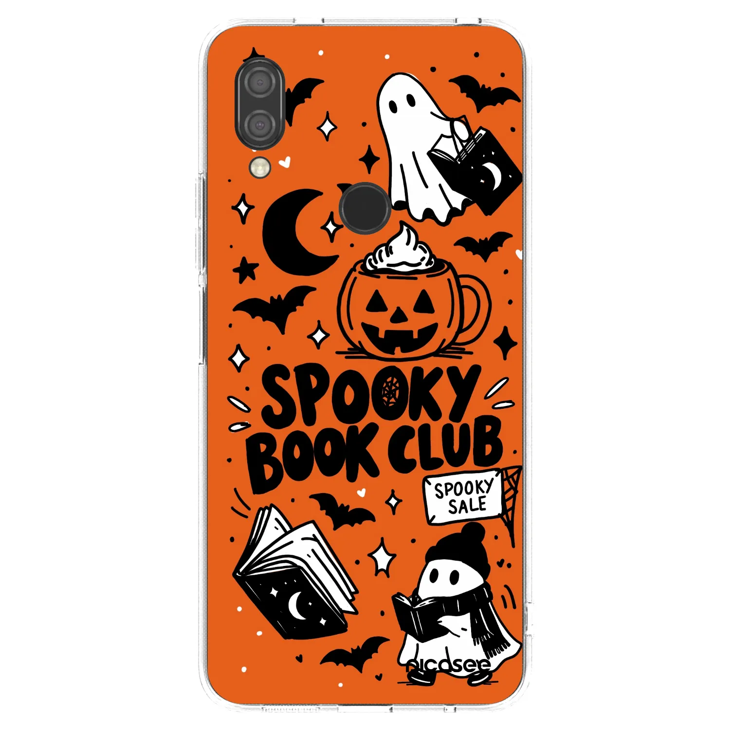 Picasee διαφανής θήκη σιλικόνης Xiaomi Redmi 7 - Spooky book club