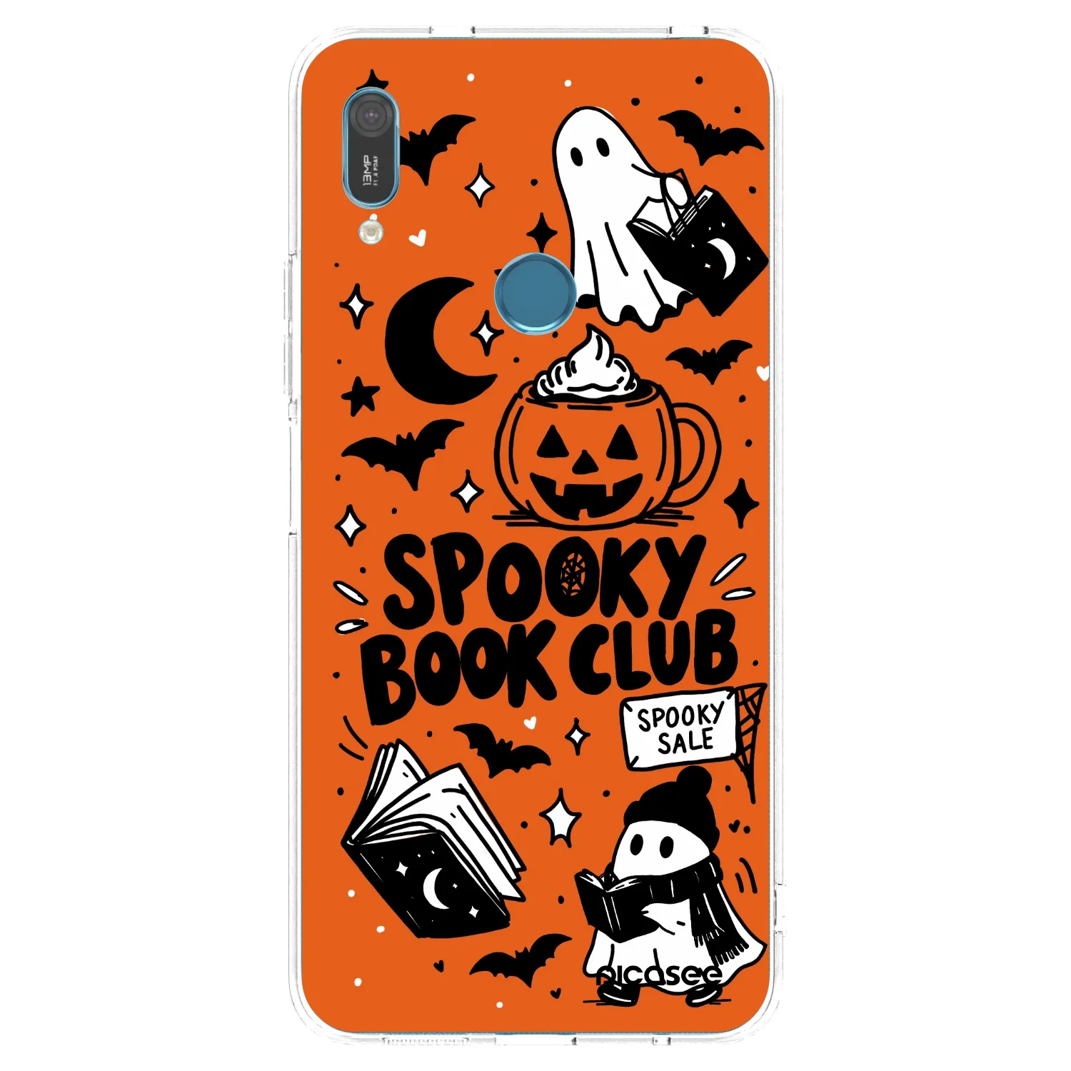 Picasee διαφανής θήκη σιλικόνης Huawei Y6 2019 - Spooky book club