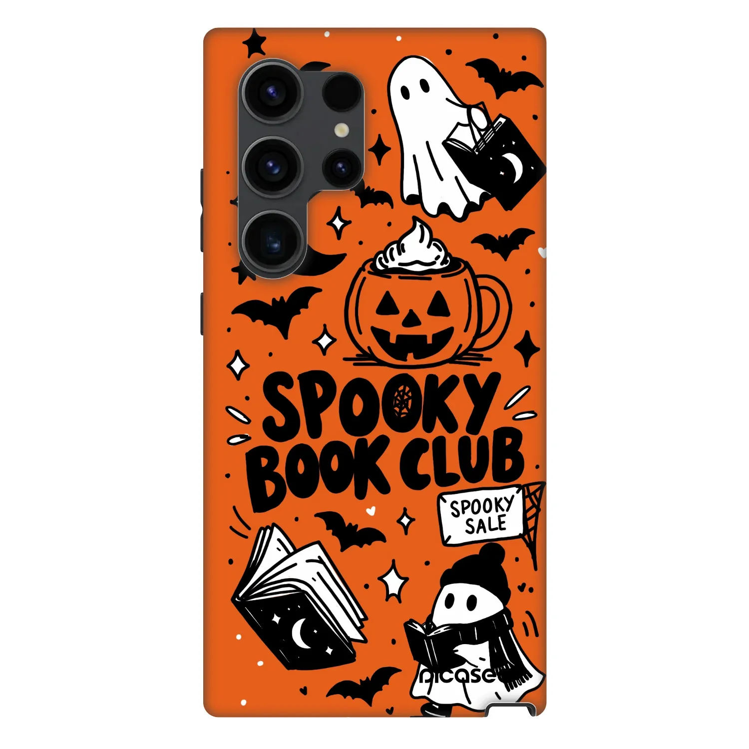 Picasee Fashion Case PowerShare pro Samsung Galaxy S24 Ultra S928B 5G - Spooky book club