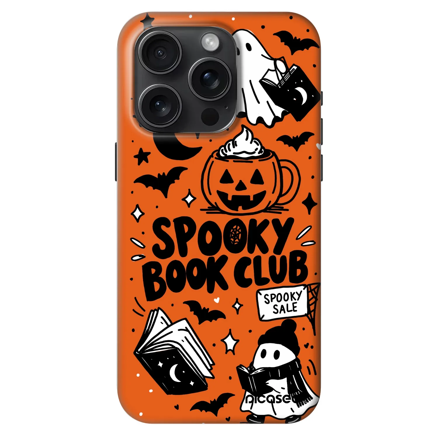 Picasee Fashion Case MagSafe για Apple iPhone 15 Pro - Spooky book club