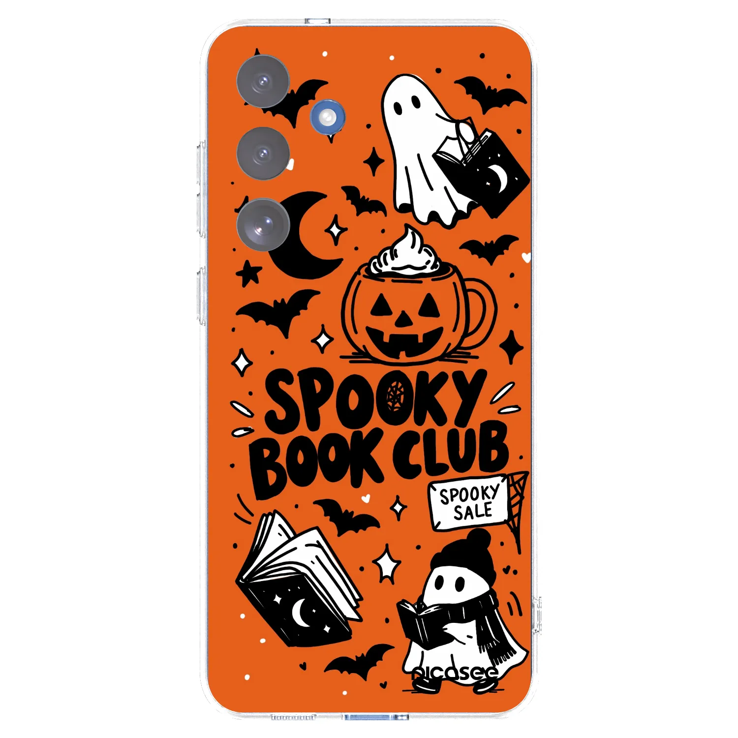 Picasee διαφανής θήκη σιλικόνης Samsung Galaxy S25 FE 5G - Spooky book club