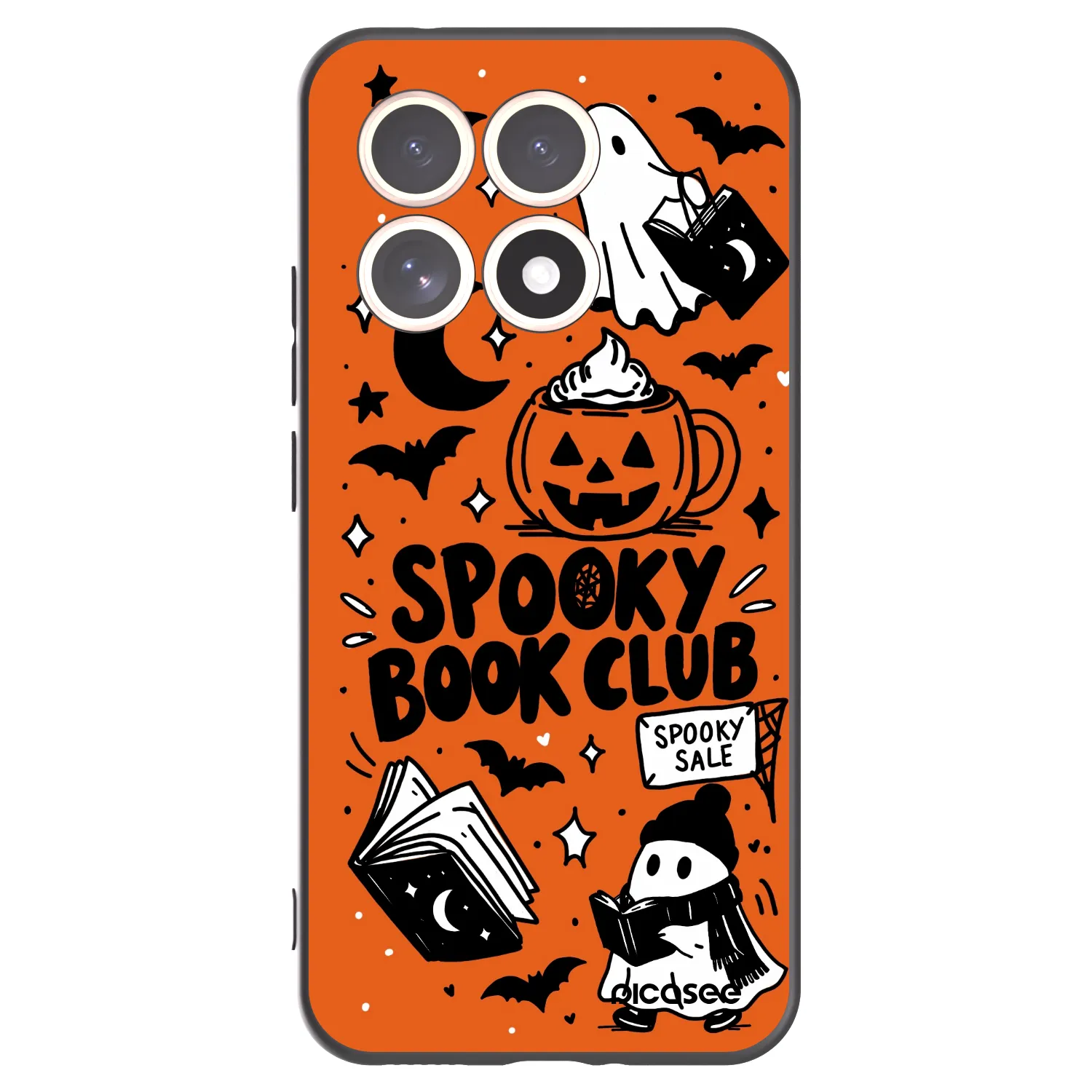 Picasee Μαύρη θήκη σιλικόνης για Xiaomi 15T - Spooky book club