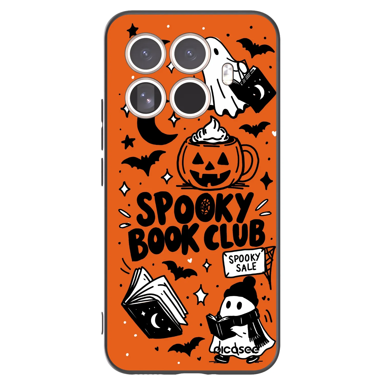 Picasee Μαύρη θήκη σιλικόνης για Xiaomi 15T Pro - Spooky book club