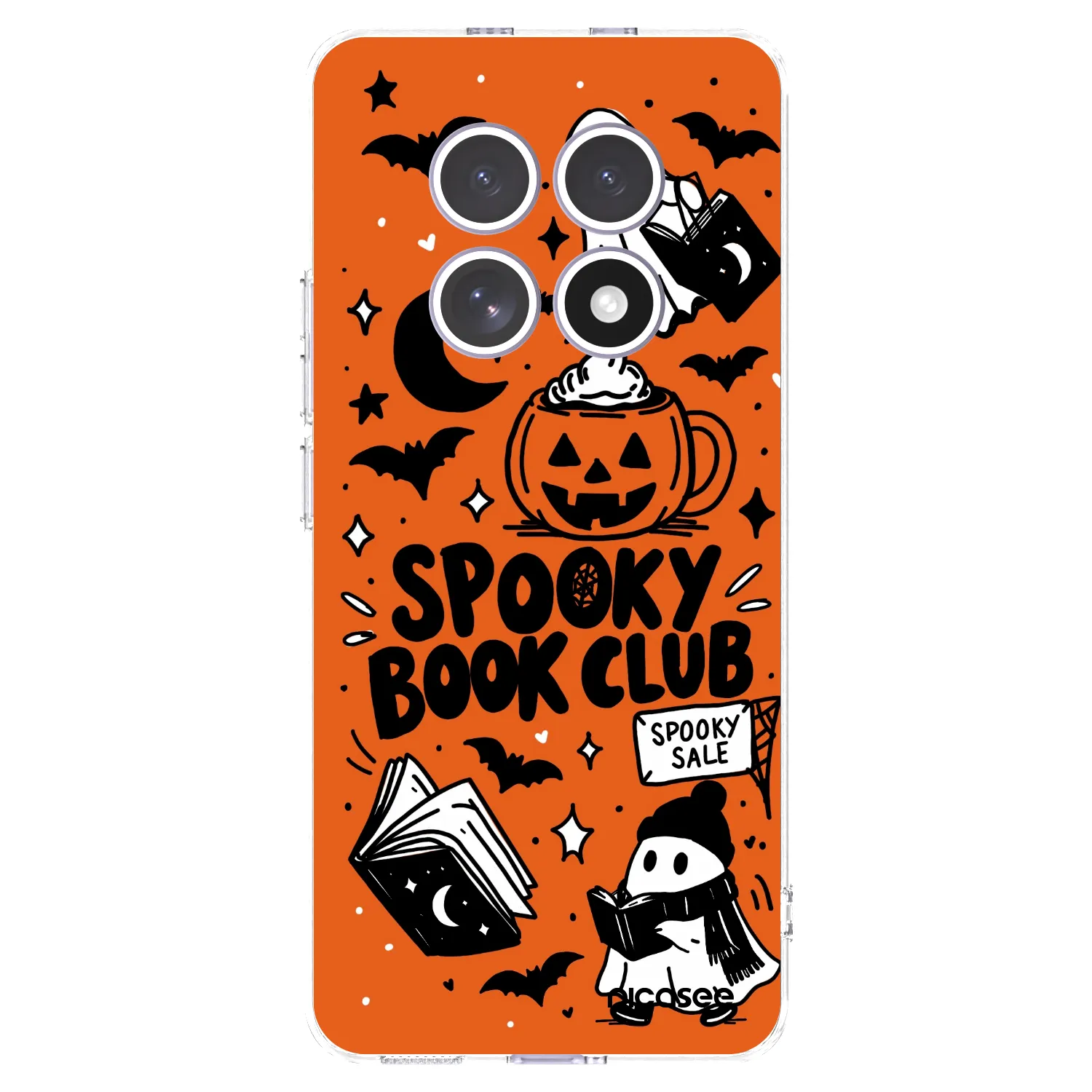 Picasee διαφανής θήκη σιλικόνης Xiaomi Redmi Note 15 4G - Spooky book club
