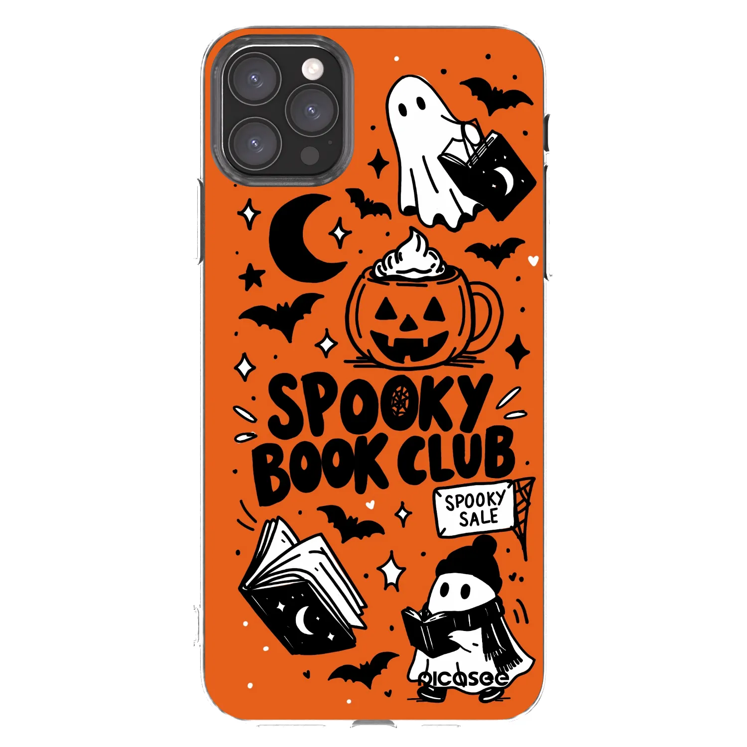 Picasee διαφανής θήκη σιλικόνης Apple iPhone 11 Pro Max - Spooky book club
