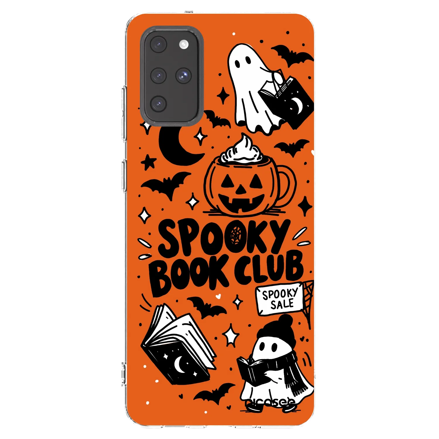 Picasee διαφανής θήκη σιλικόνης Samsung Galaxy S20+ G985F - Spooky book club