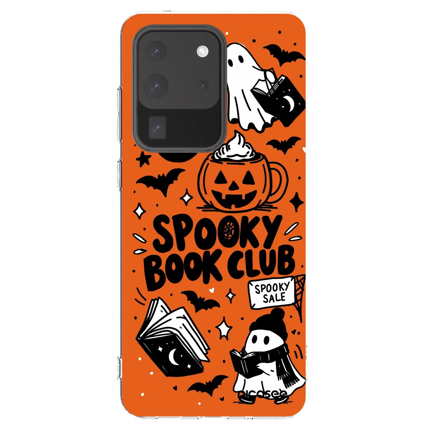 Picasee διαφανής θήκη σιλικόνης Samsung Galaxy S20 Ultra 5G G988F - Spooky book club
