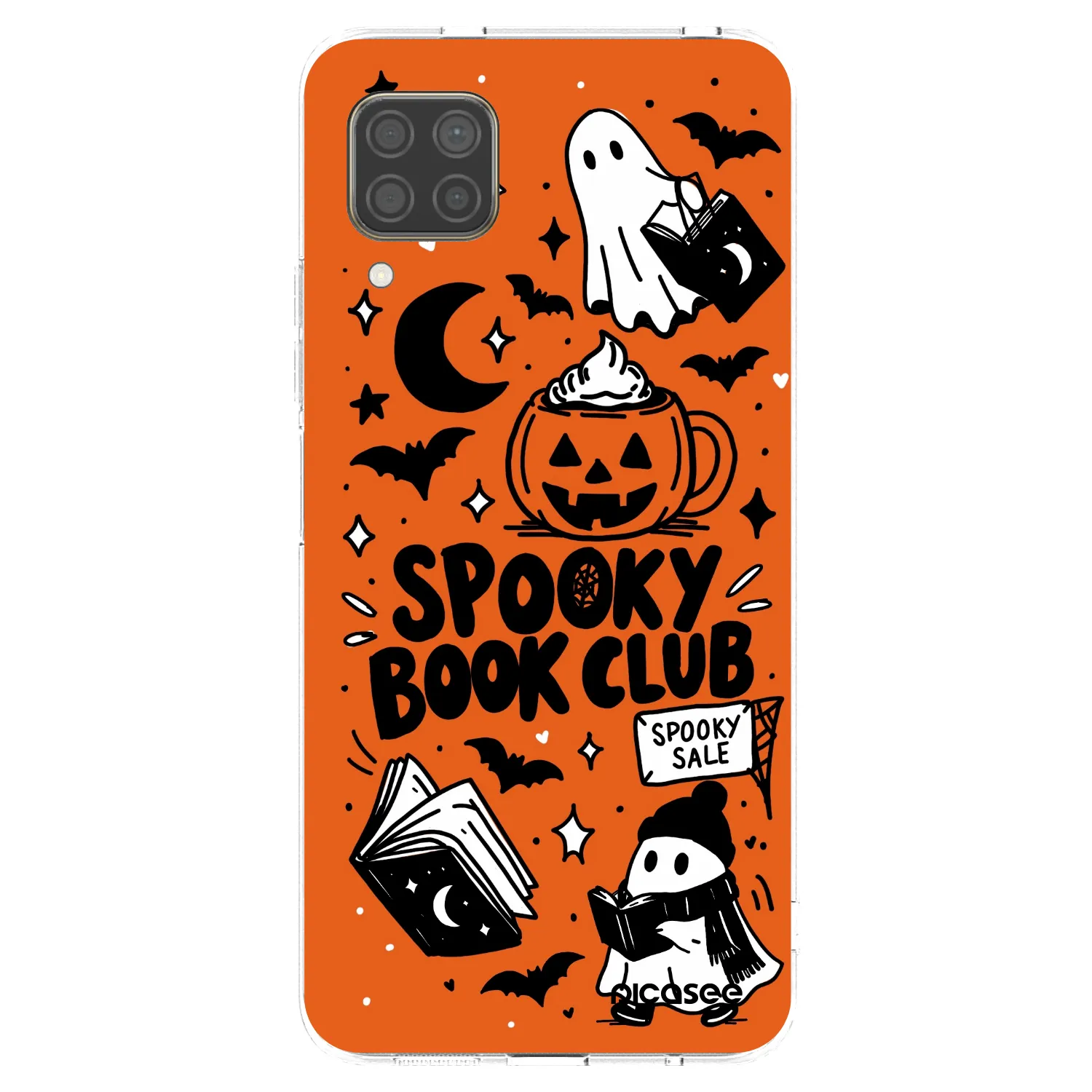Picasee διαφανής θήκη σιλικόνης Huawei P40 Lite - Spooky book club