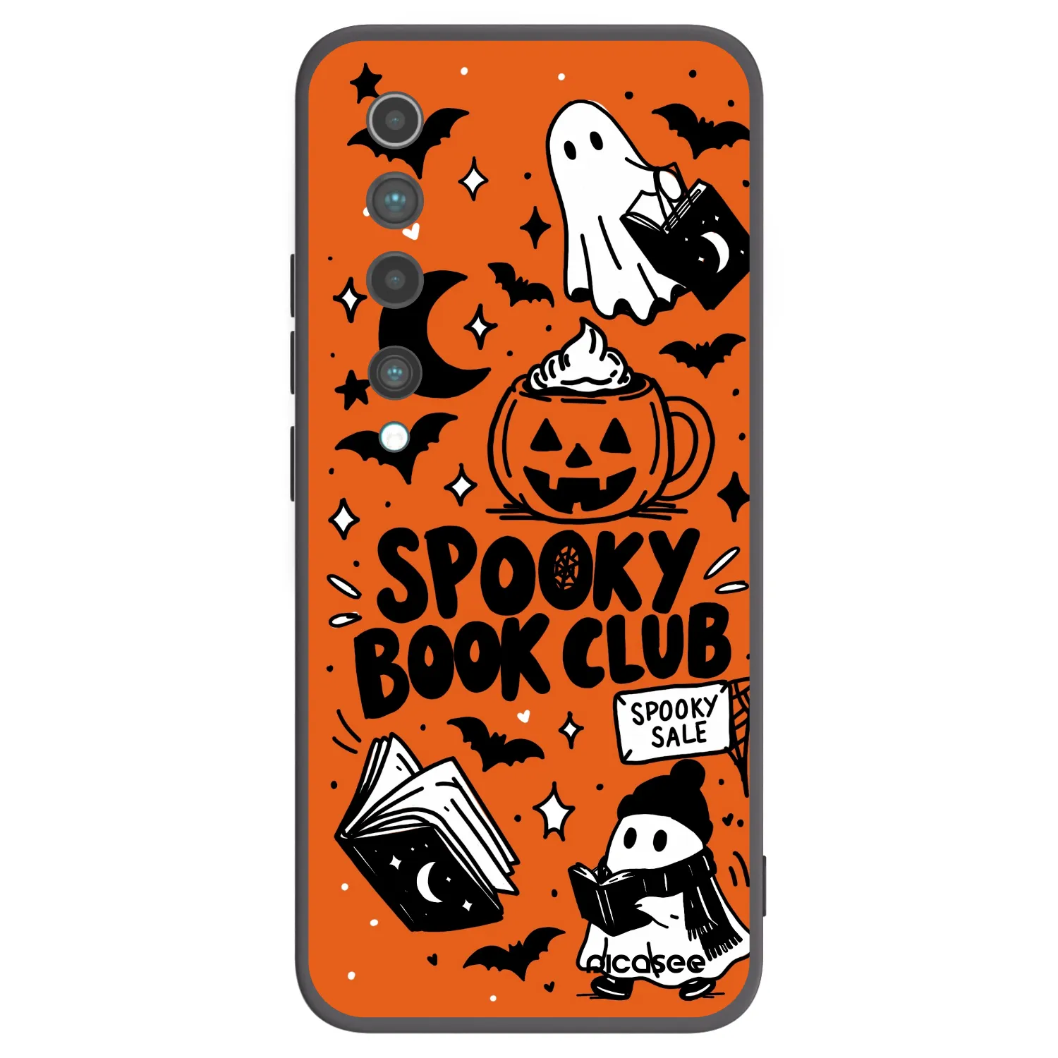 Picasee Μαύρη θήκη σιλικόνης για Xiaomi Mi 10 - Spooky book club