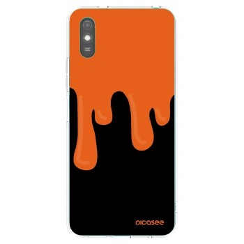 Picasee διαφανής θήκη σιλικόνης Xiaomi Redmi 9A - Orange spooky