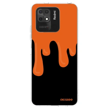 Picasee διαφανής θήκη σιλικόνης Xiaomi Redmi 10C - Orange spooky