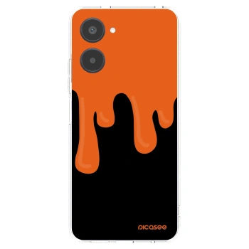 Picasee διαφανής θήκη σιλικόνης Realme 10 4G - Orange spooky