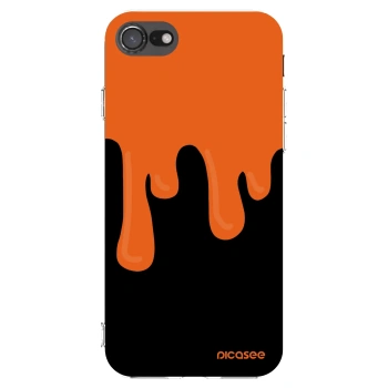 Picasee διαφανής θήκη σιλικόνης Apple iPhone 8 - Orange spooky