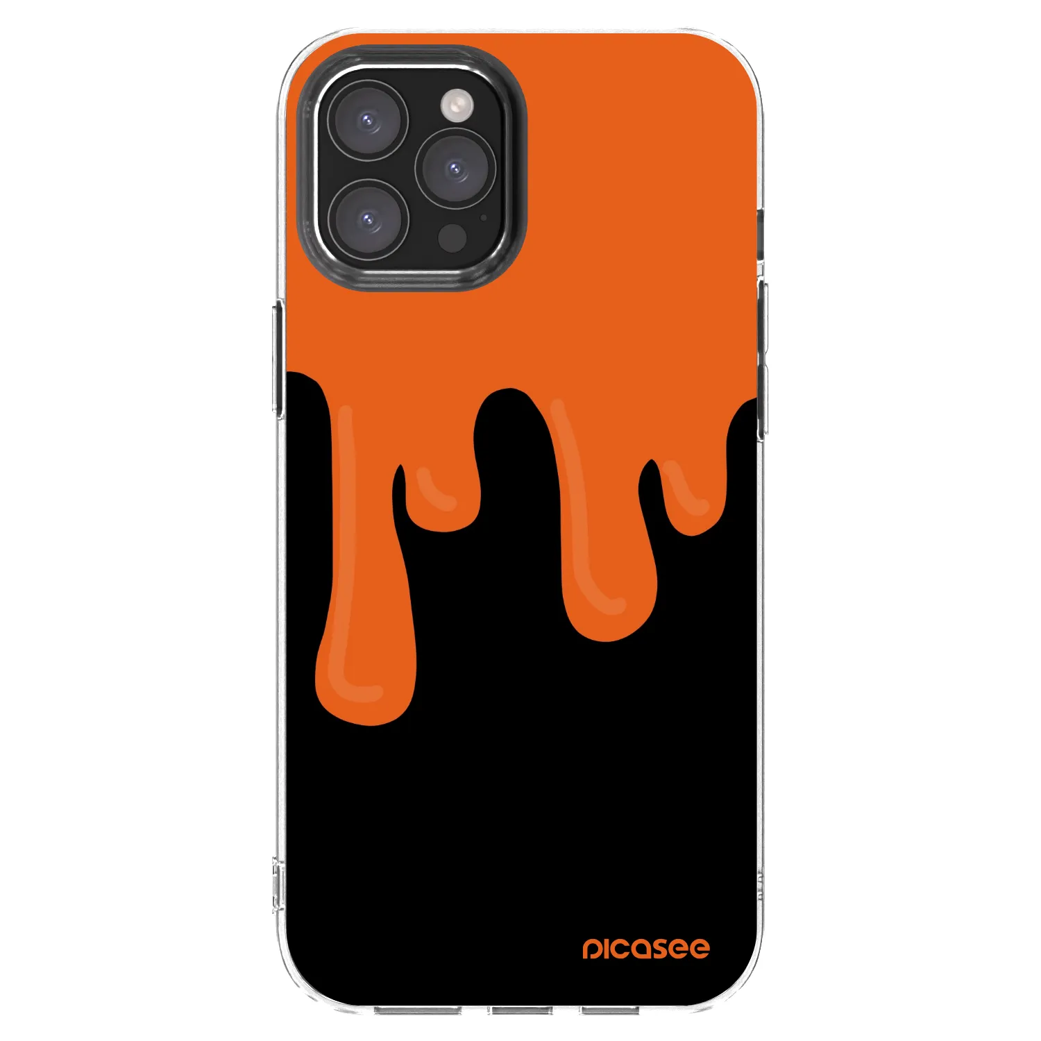 Picasee διαφανής θήκη σιλικόνης Apple iPhone 12 Pro Max - Orange spooky