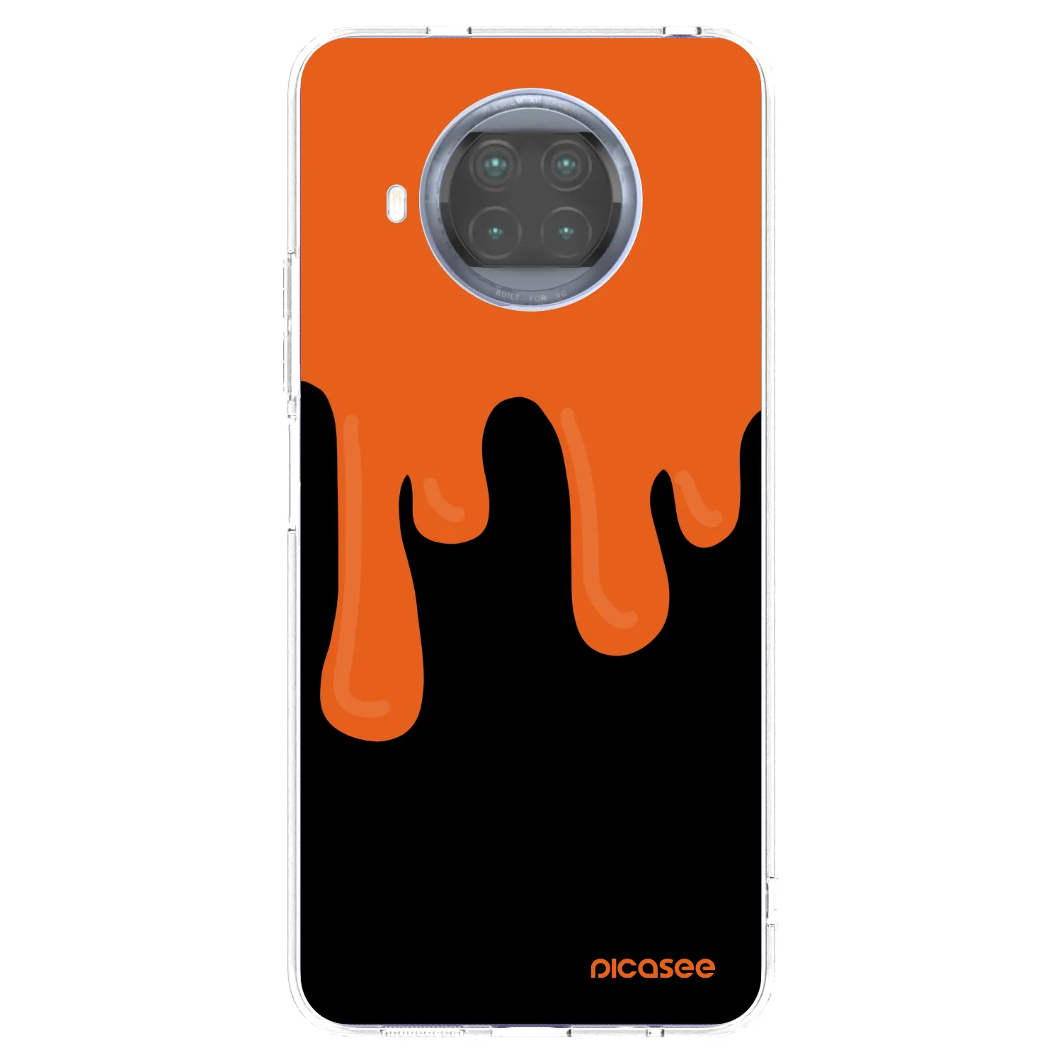 Picasee διαφανής θήκη σιλικόνης Xiaomi Mi 10T Lite - Orange spooky