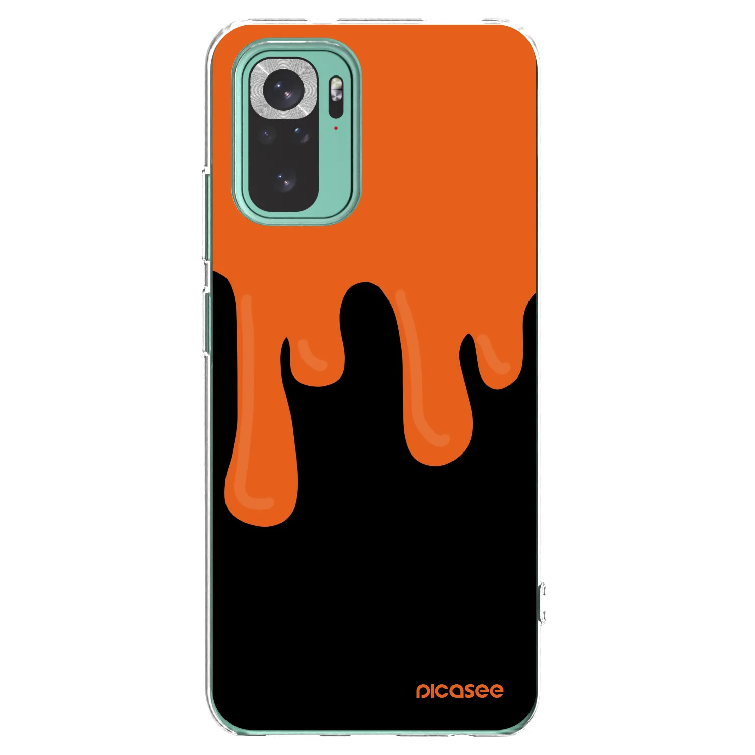 Picasee διαφανής θήκη σιλικόνης Xiaomi Redmi Note 10 Pro - Orange spooky
