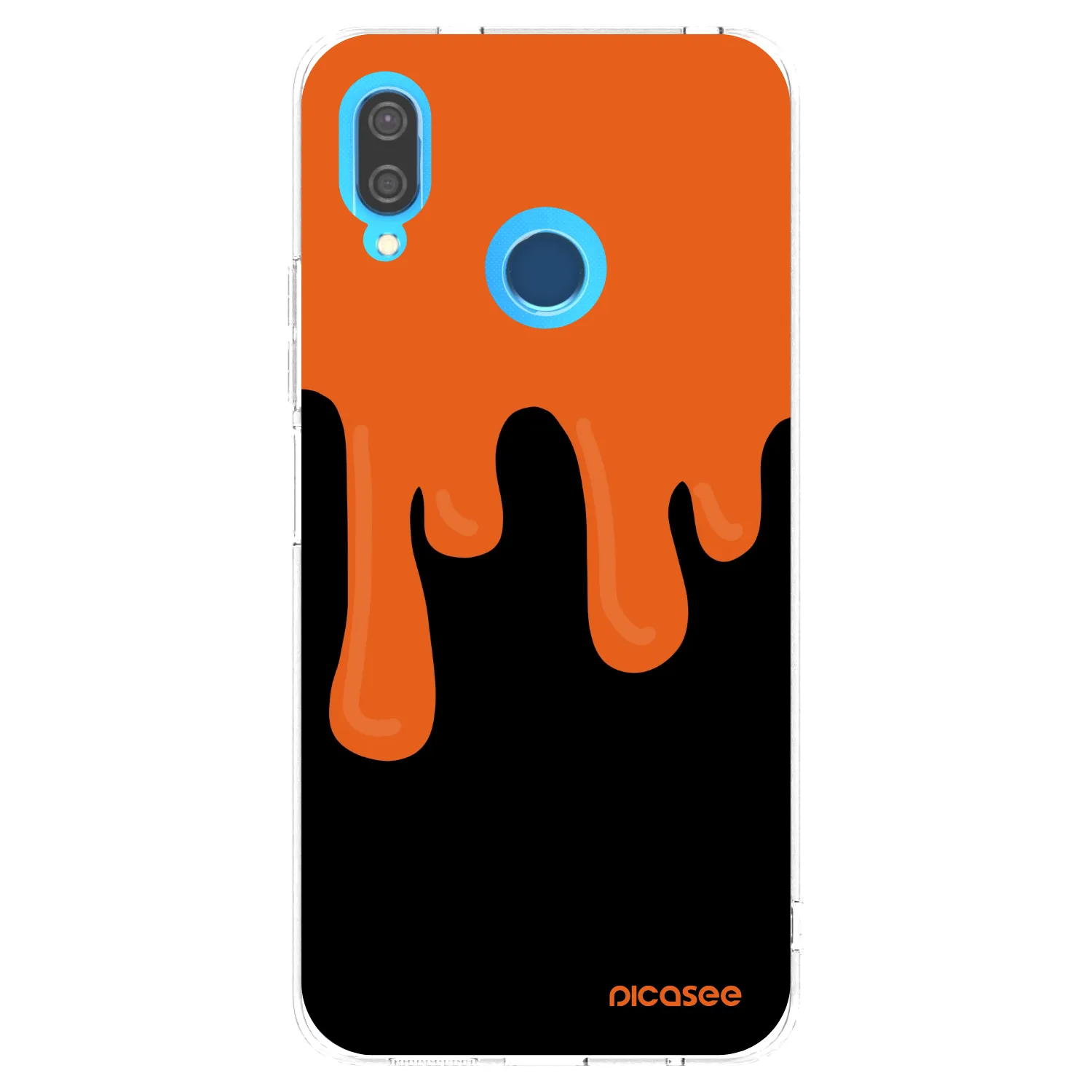 Picasee διαφανής θήκη σιλικόνης Huawei P20 Lite - Orange spooky
