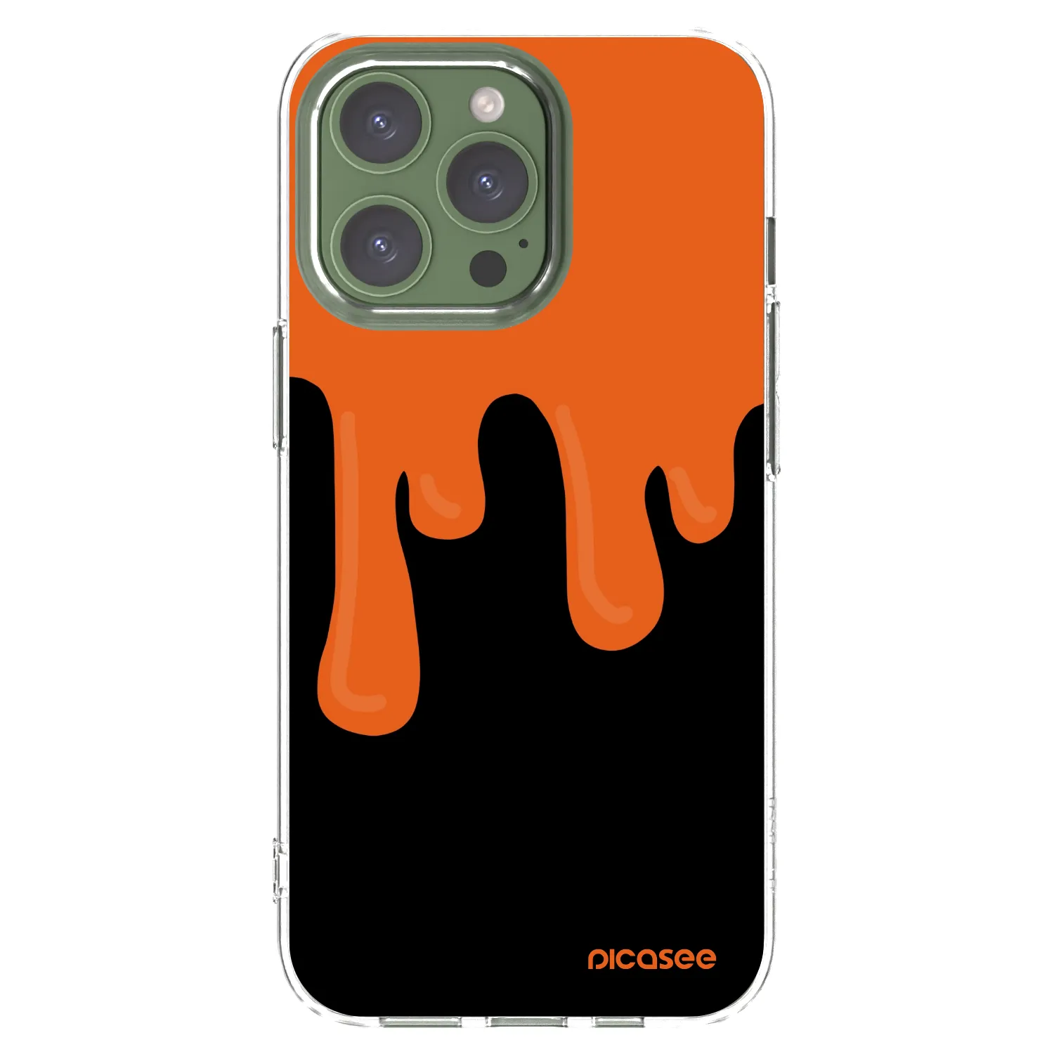 Picasee διαφανής θήκη σιλικόνης Apple iPhone 13 Pro - Orange spooky