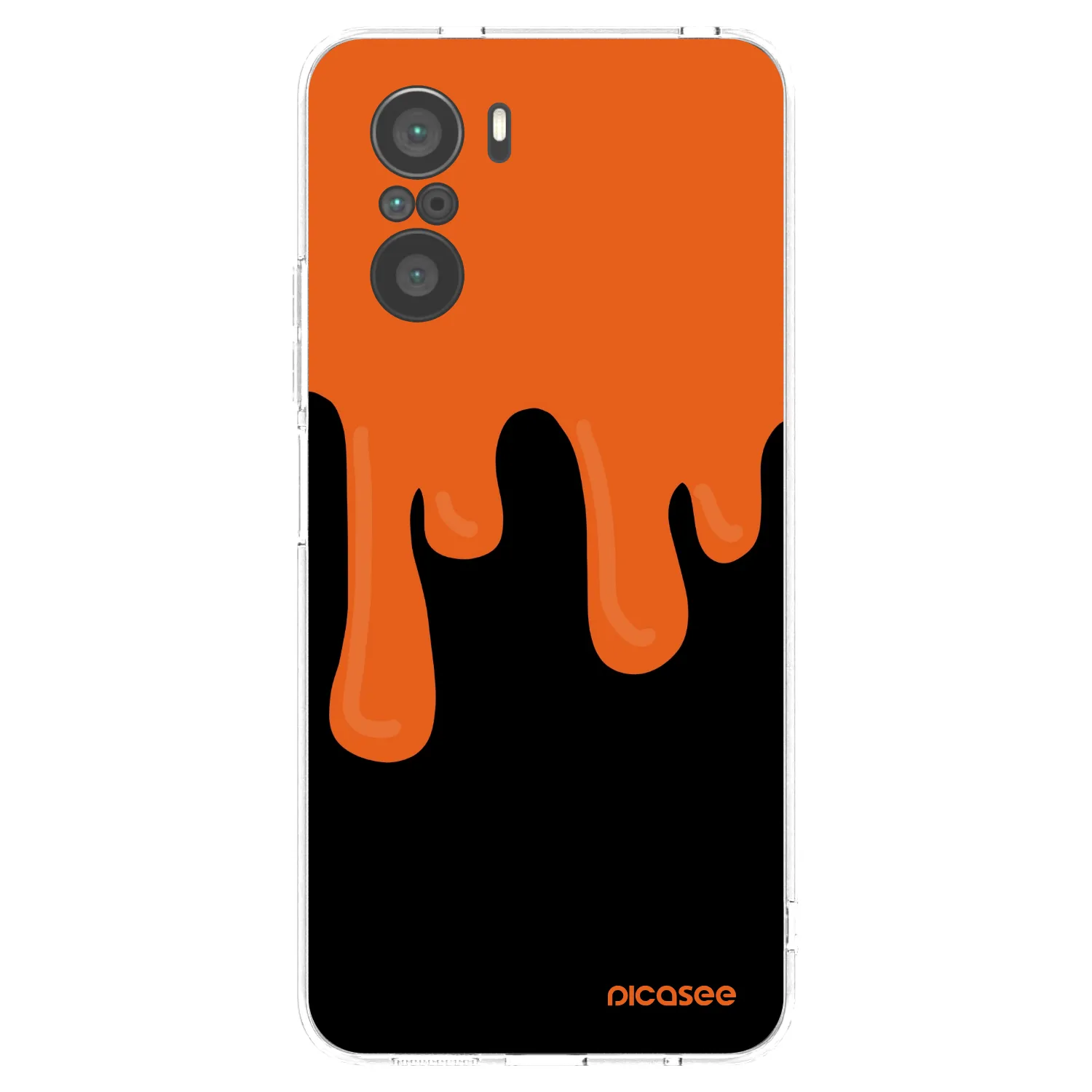 Picasee διαφανής θήκη σιλικόνης Xiaomi Poco F3 - Orange spooky