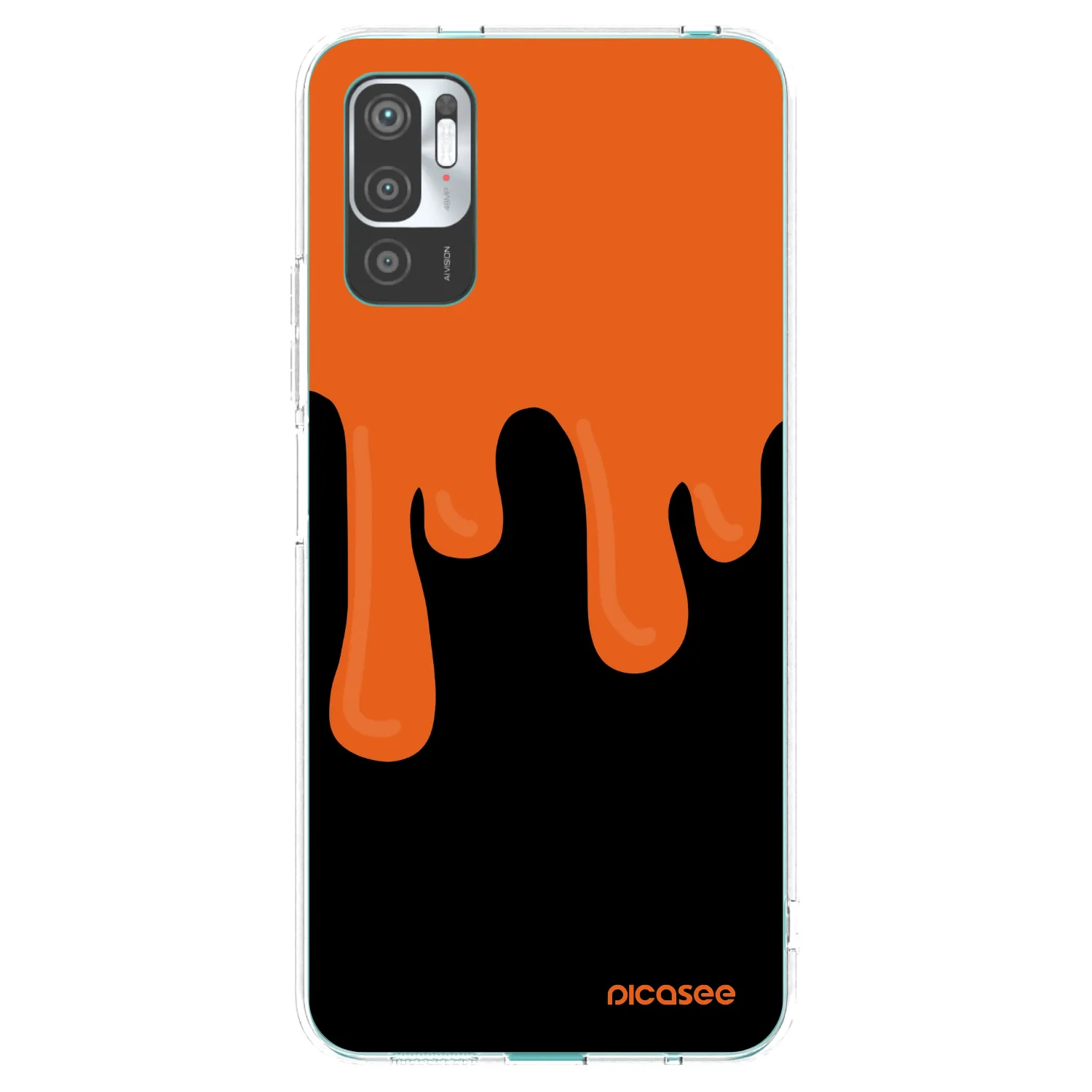 Picasee διαφανής θήκη σιλικόνης Xiaomi Redmi Note 10 5G - Orange spooky