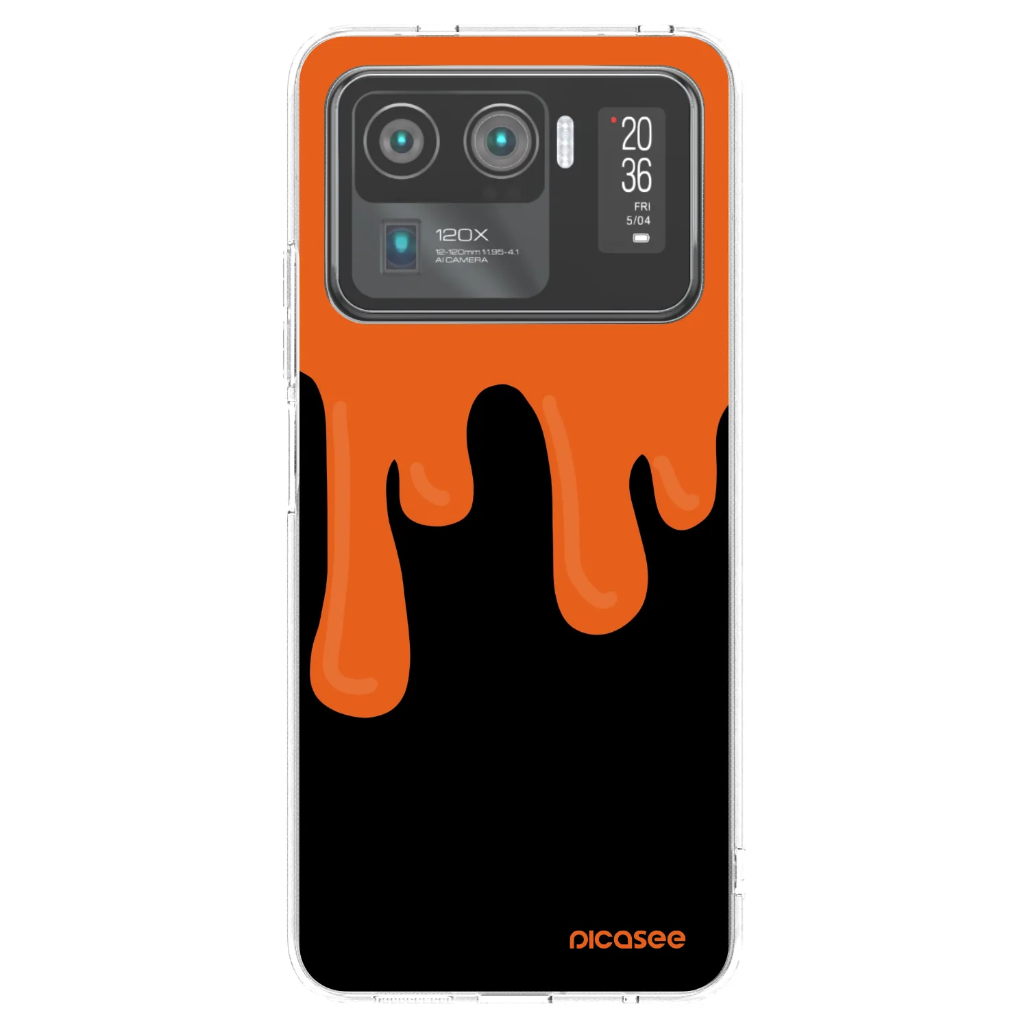 Picasee διαφανής θήκη σιλικόνης Xiaomi Mi 11 Ultra - Orange spooky