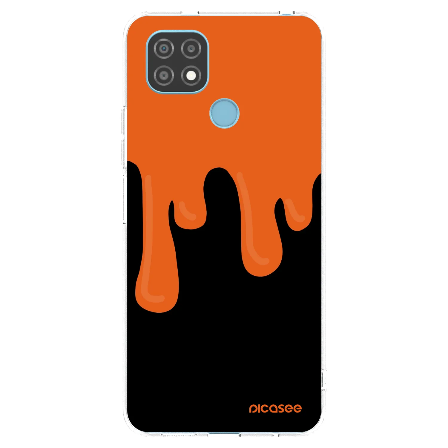 Picasee διαφανής θήκη σιλικόνης Realme C21 - Orange spooky