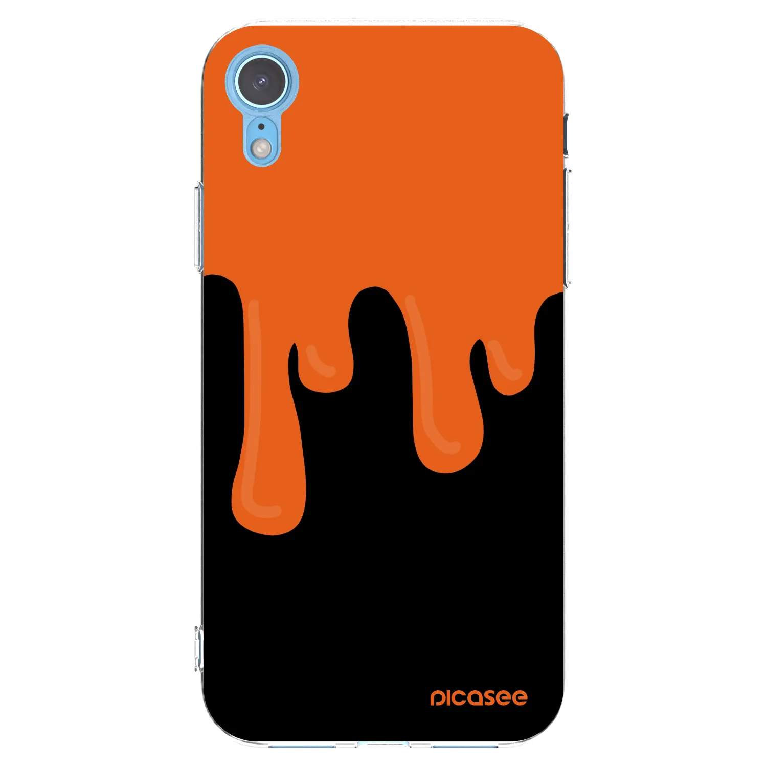 Picasee διαφανής θήκη σιλικόνης Apple iPhone XR - Orange spooky