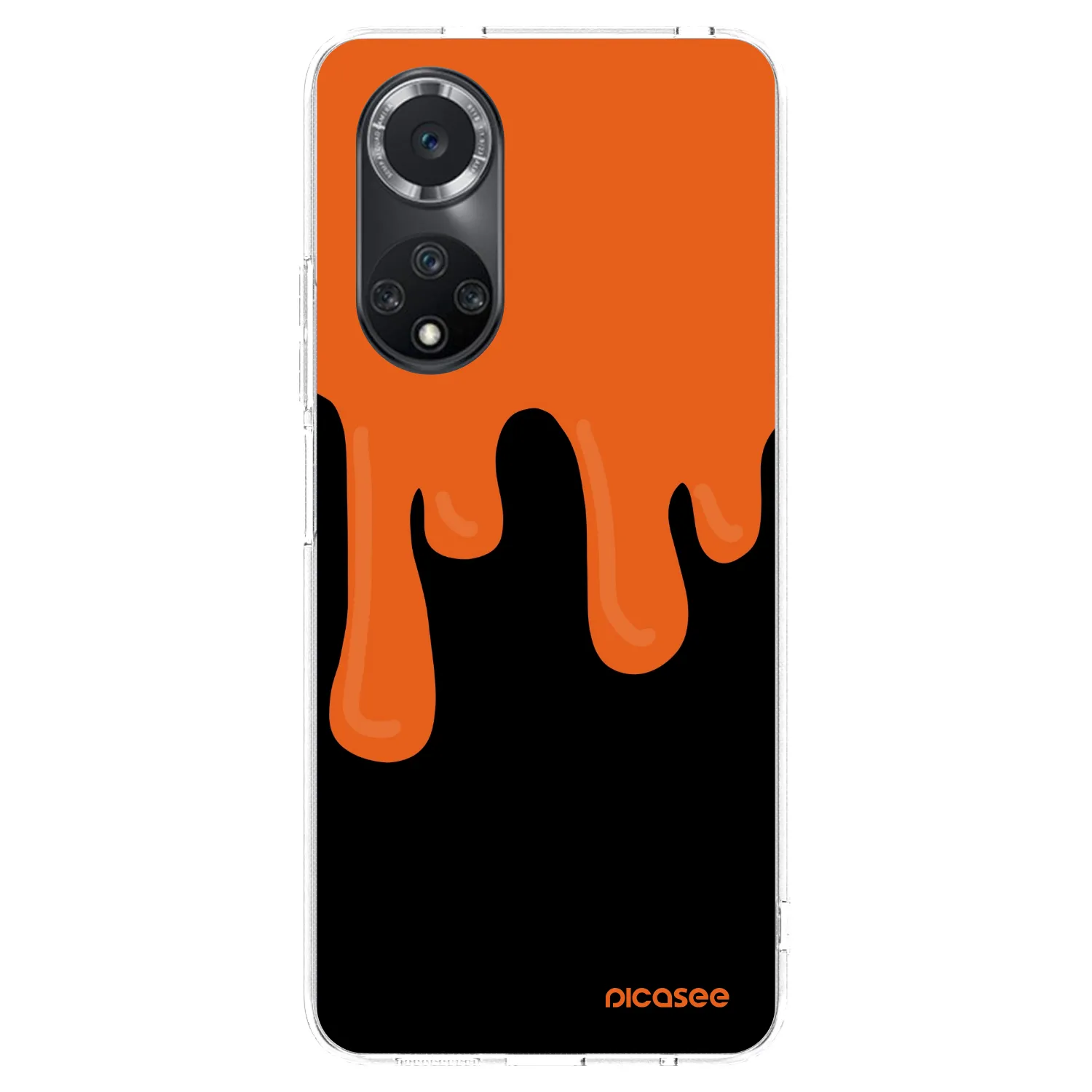 Picasee διαφανής θήκη σιλικόνης Huawei Nova 9 SE - Orange spooky