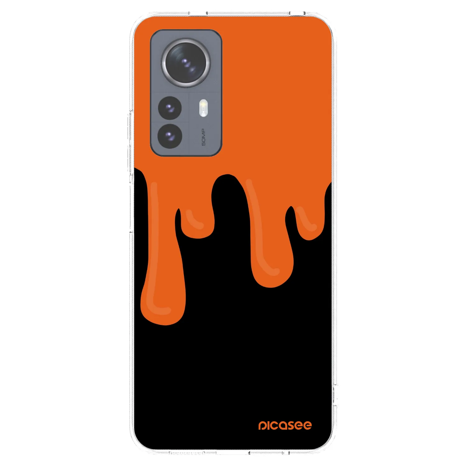 Picasee διαφανής θήκη σιλικόνης Xiaomi 12 Pro - Orange spooky