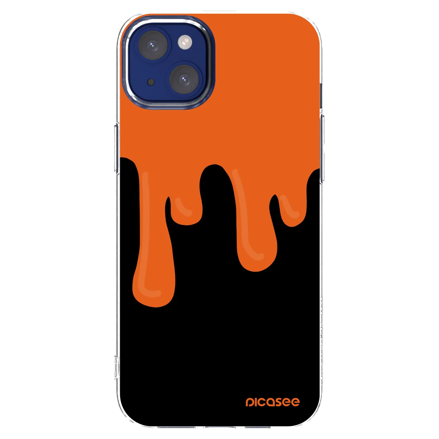 Picasee διαφανής θήκη σιλικόνης Apple iPhone 14 Plus - Orange spooky