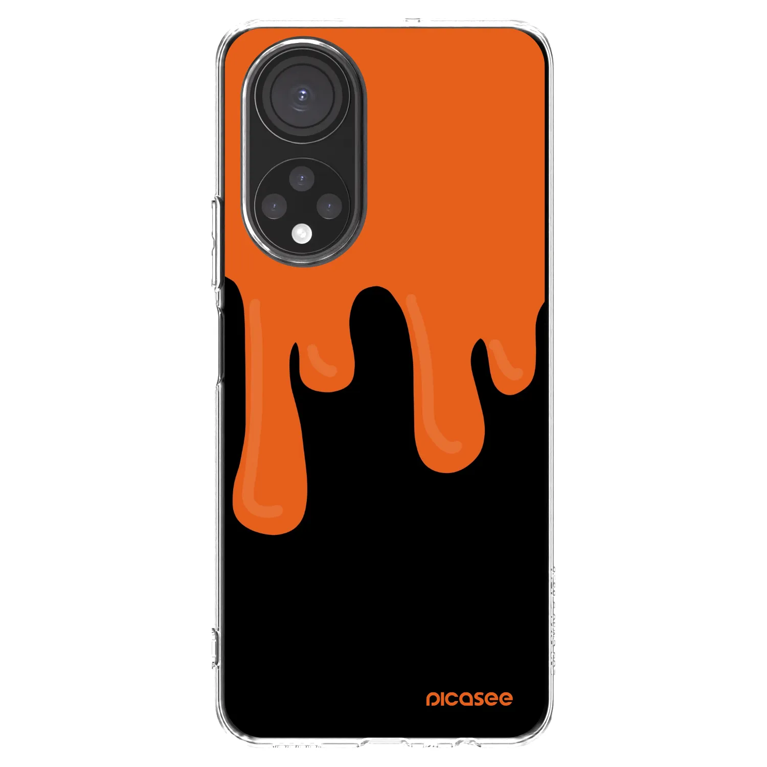 Picasee διαφανής θήκη σιλικόνης Honor X7 - Orange spooky