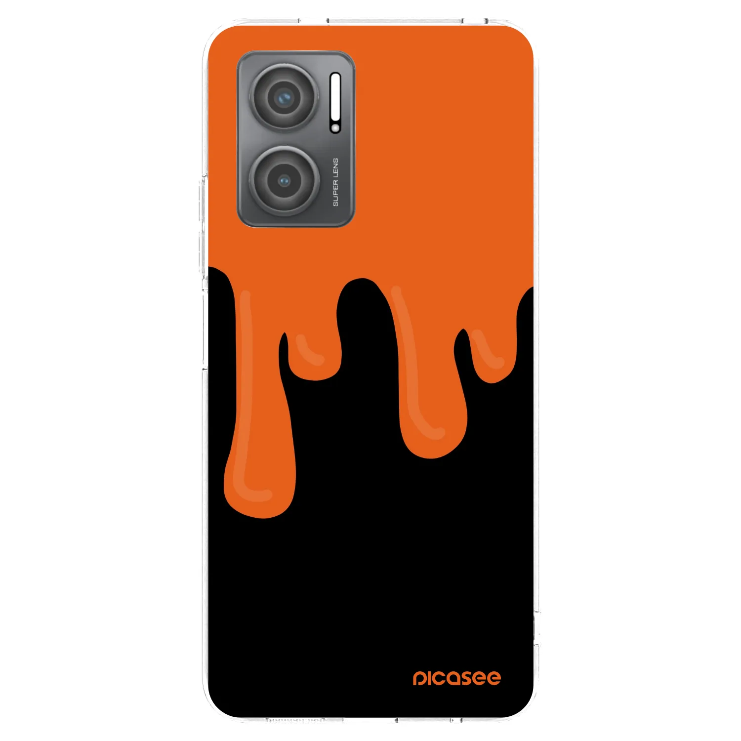 Picasee διαφανής θήκη σιλικόνης Xiaomi Redmi 10 5G - Orange spooky