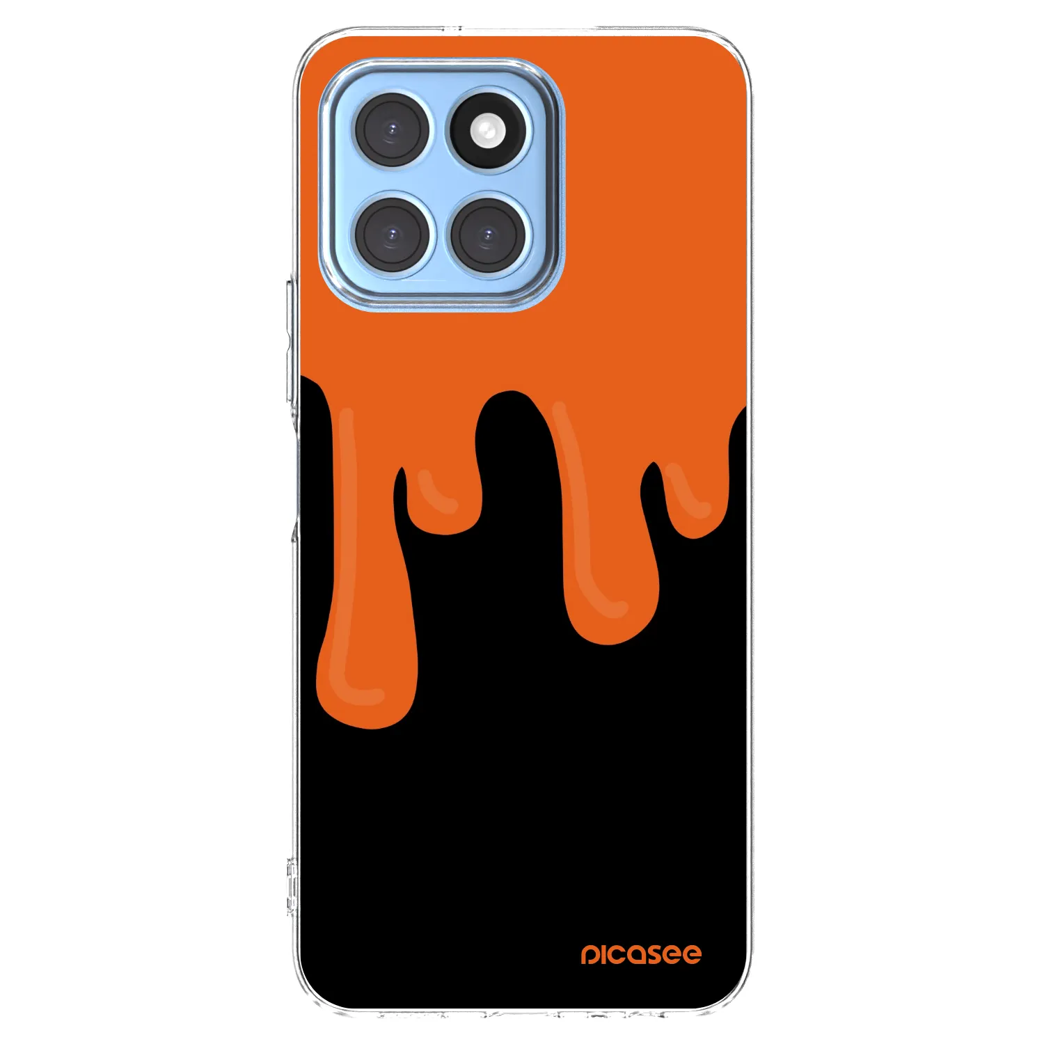 Picasee διαφανής θήκη σιλικόνης Honor X6 - Orange spooky