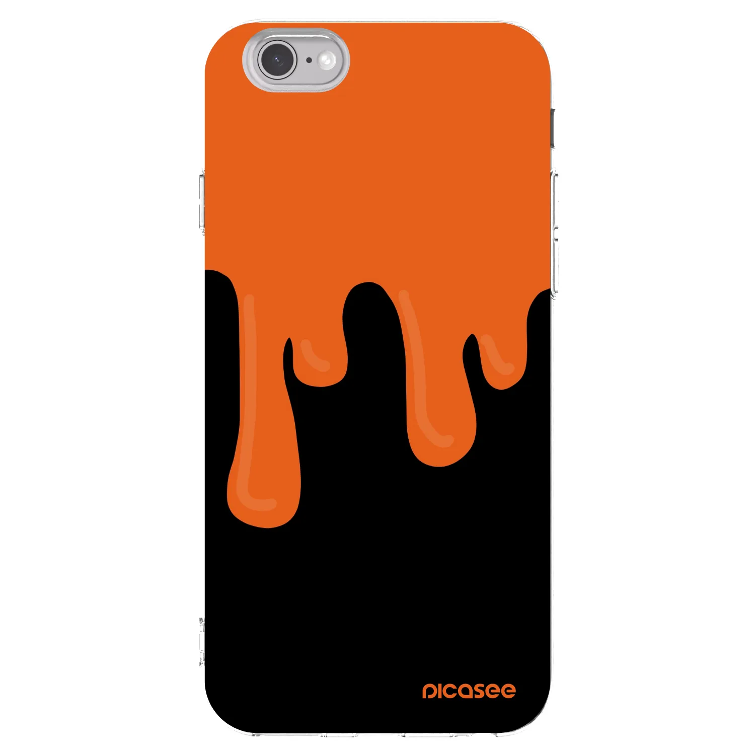 Picasee διαφανής θήκη σιλικόνης Apple iPhone 6/6S - Orange spooky
