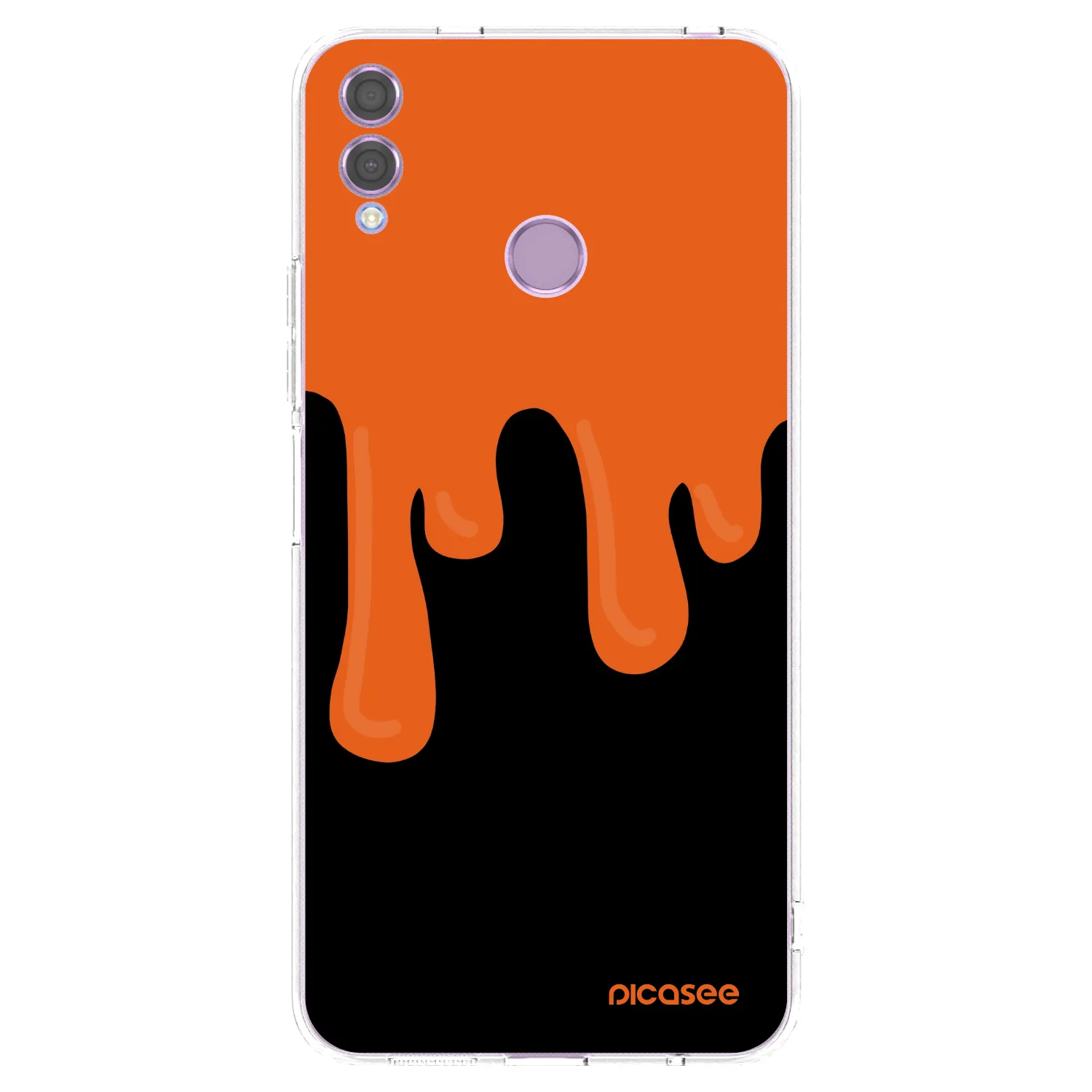 Picasee διαφανής θήκη σιλικόνης Honor 8X - Orange spooky