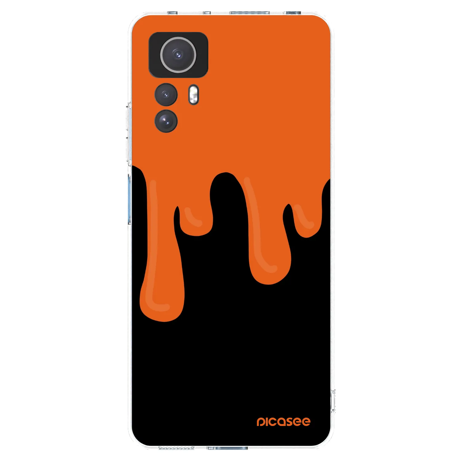 Picasee διαφανής θήκη σιλικόνης Xiaomi Redmi Note 12S - Orange spooky