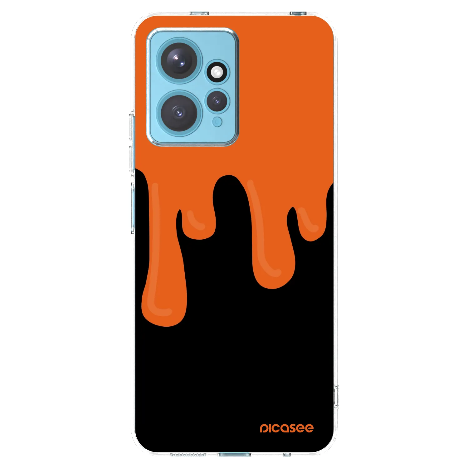 Picasee διαφανής θήκη σιλικόνης Xiaomi Redmi Note 12 4G - Orange spooky