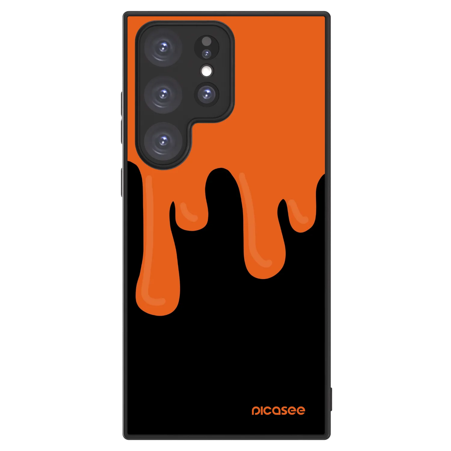 Picasee ULTIMATE CASE PowerShare για Samsung Galaxy S23 Ultra 5G - Orange spooky