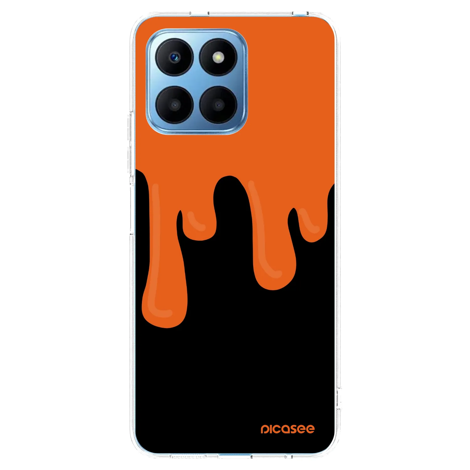 Picasee διαφανής θήκη σιλικόνης Honor 70 Lite - Orange spooky