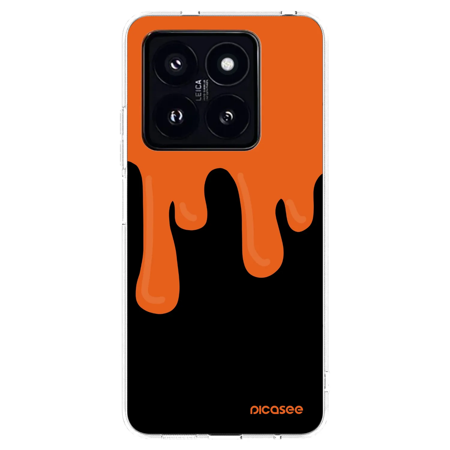 Picasee διαφανής θήκη σιλικόνης Xiaomi 14 Pro - Orange spooky
