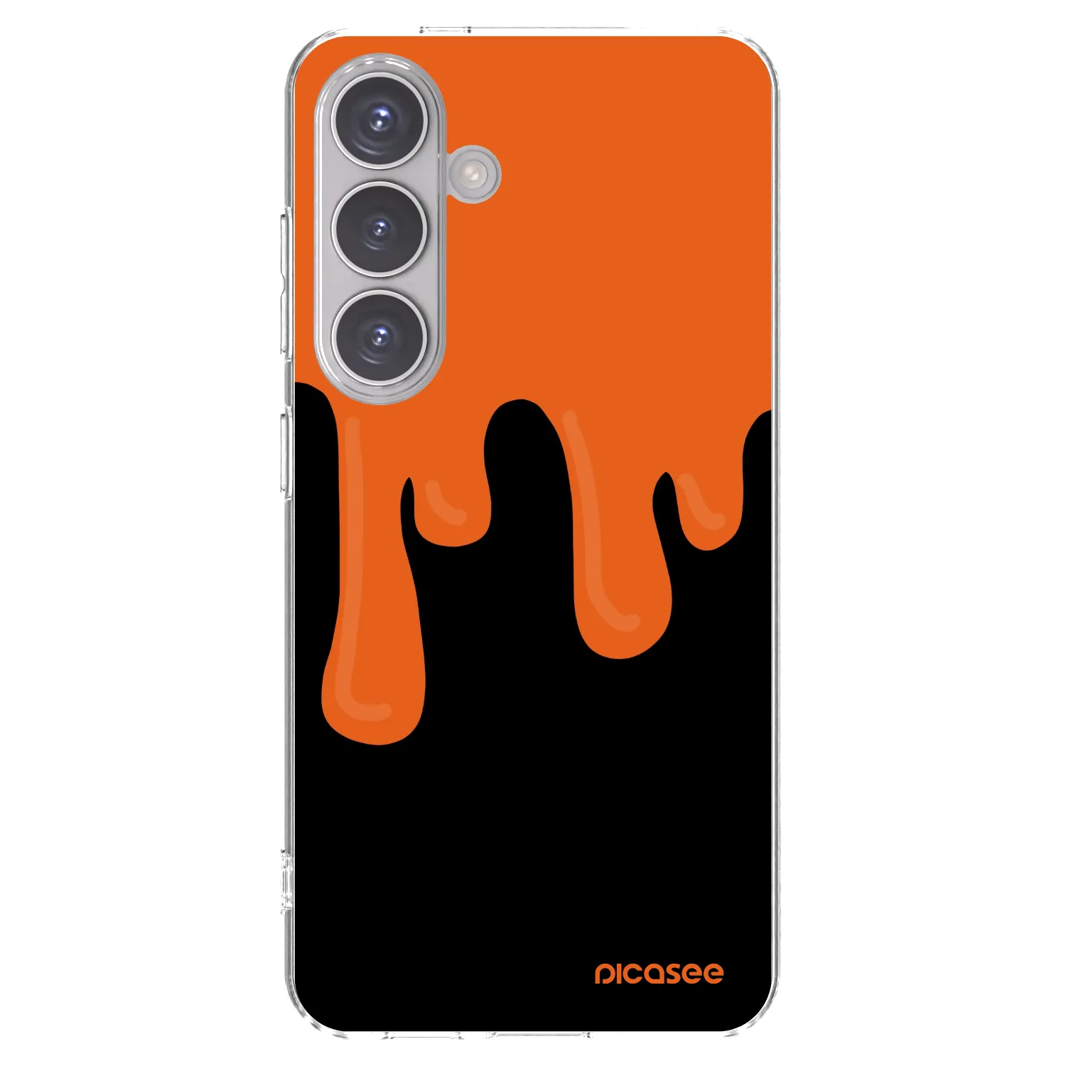 Picasee διαφανής θήκη σιλικόνης Samsung Galaxy S24 S921B 5G - Orange spooky