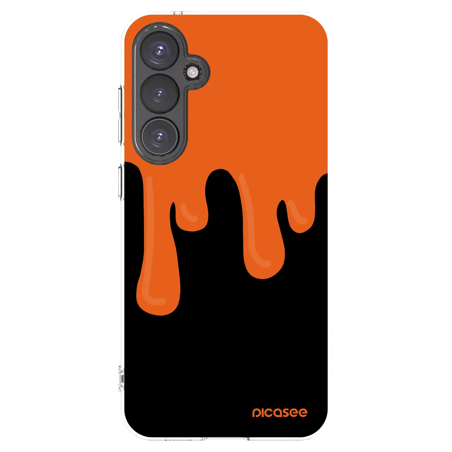 Picasee διαφανής θήκη σιλικόνης Samsung Galaxy S23 FE S711B - Orange spooky