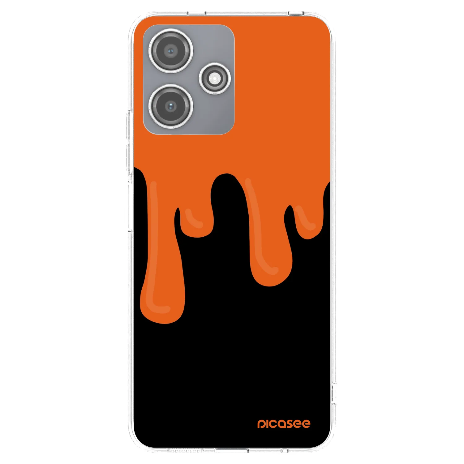 Picasee διαφανής θήκη σιλικόνης Xiaomi Redmi 12 5G - Orange spooky